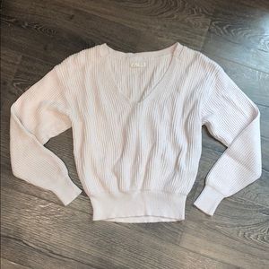 LA Hearts Ribbed Sweater — Cream